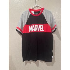 NWT Disney Parks Her Universe Marvel Logo Team Jersey tee Sz M